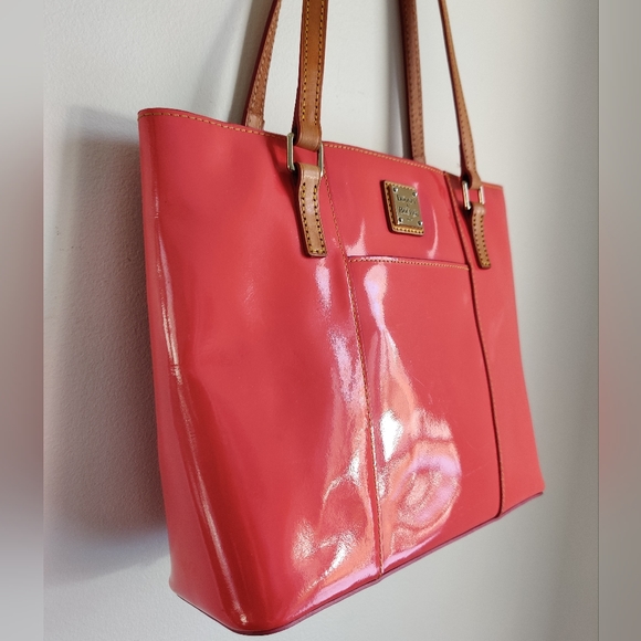 Dooney & Bourke Patent Leather Lexington Tote Bag - Picture 11 of 16